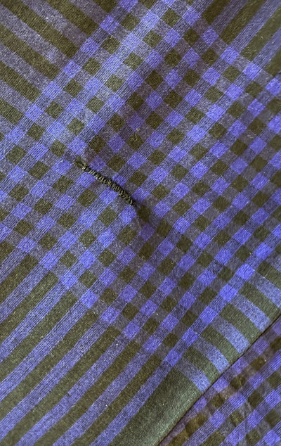 Sample sale Sheer Plaid Bohemian top