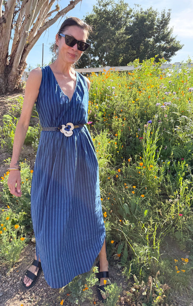 Stripe pocket dress-sale