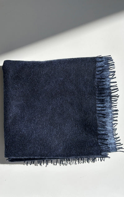 New! navy two tone blue scarf