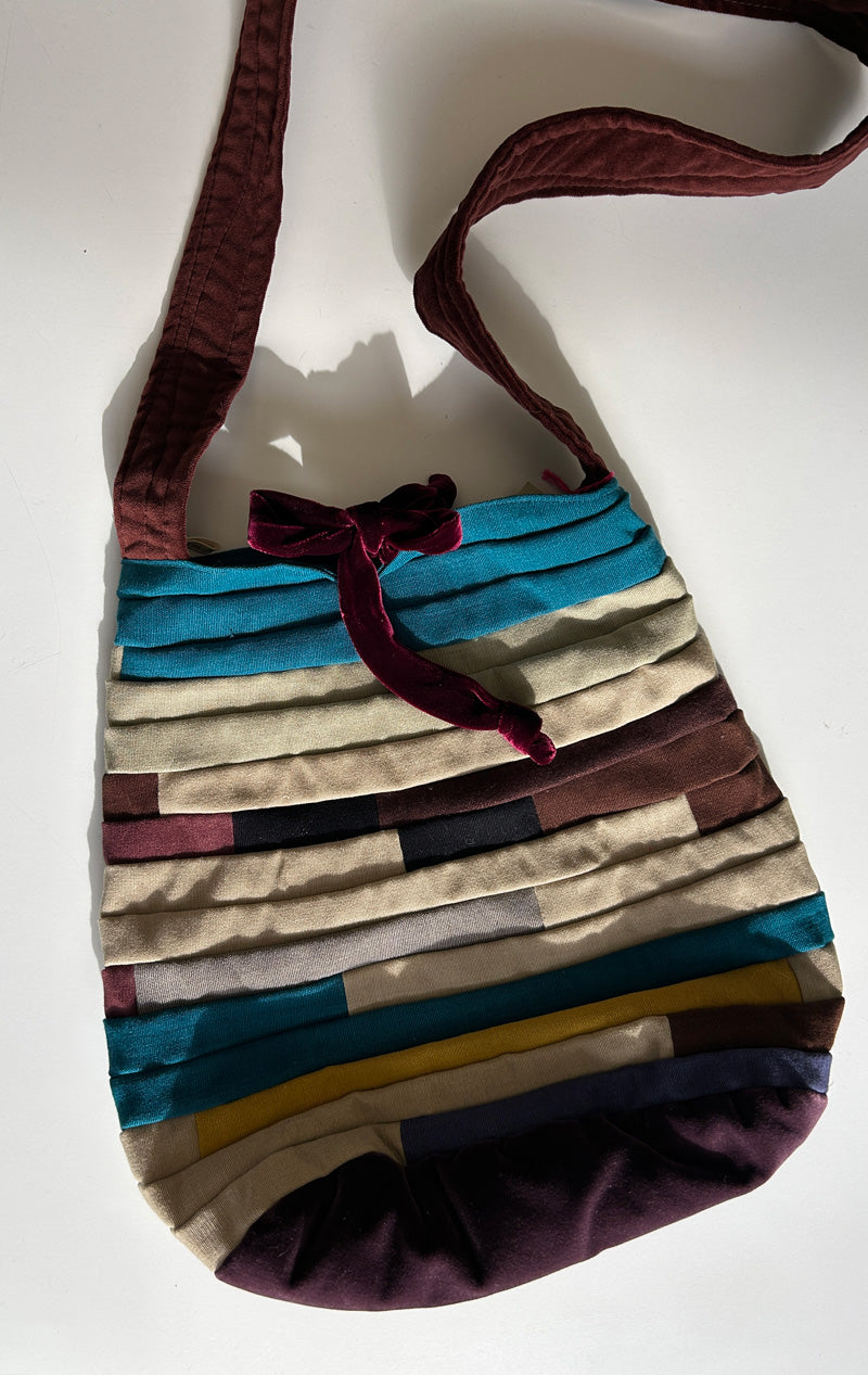 Velvet and cotton Mimmi Gini Bag