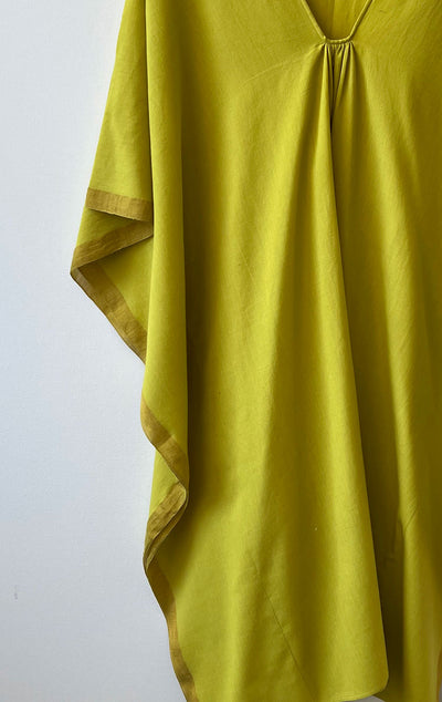 Citron handwoven caftan
